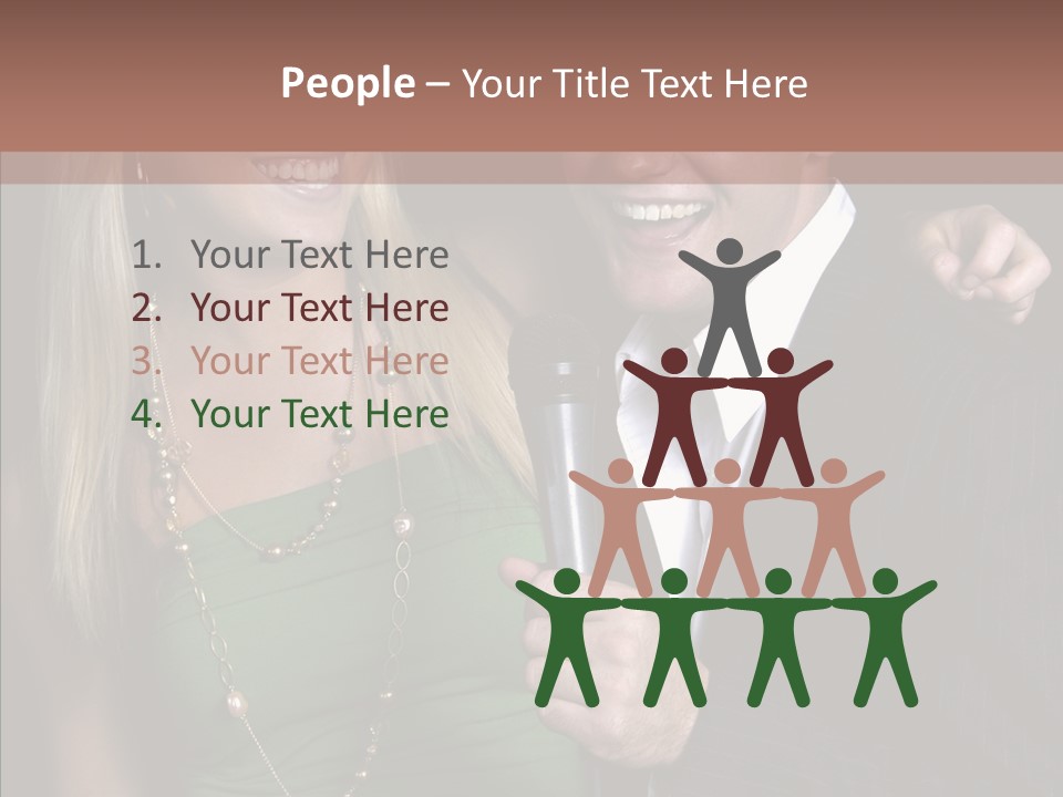 Actress Night Man PowerPoint Template