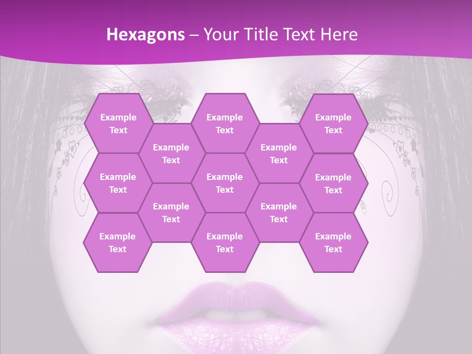 Face Glance Pink PowerPoint Template