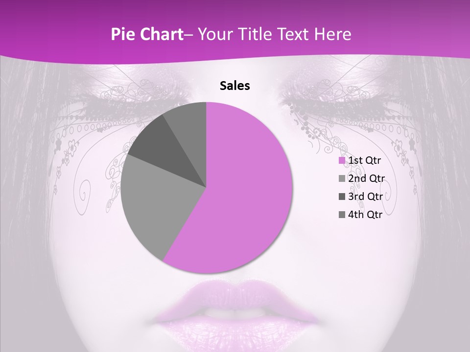 Face Glance Pink PowerPoint Template