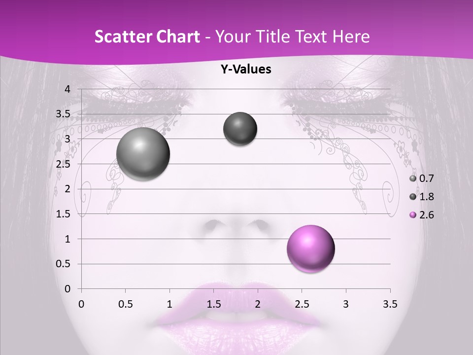 Face Glance Pink PowerPoint Template