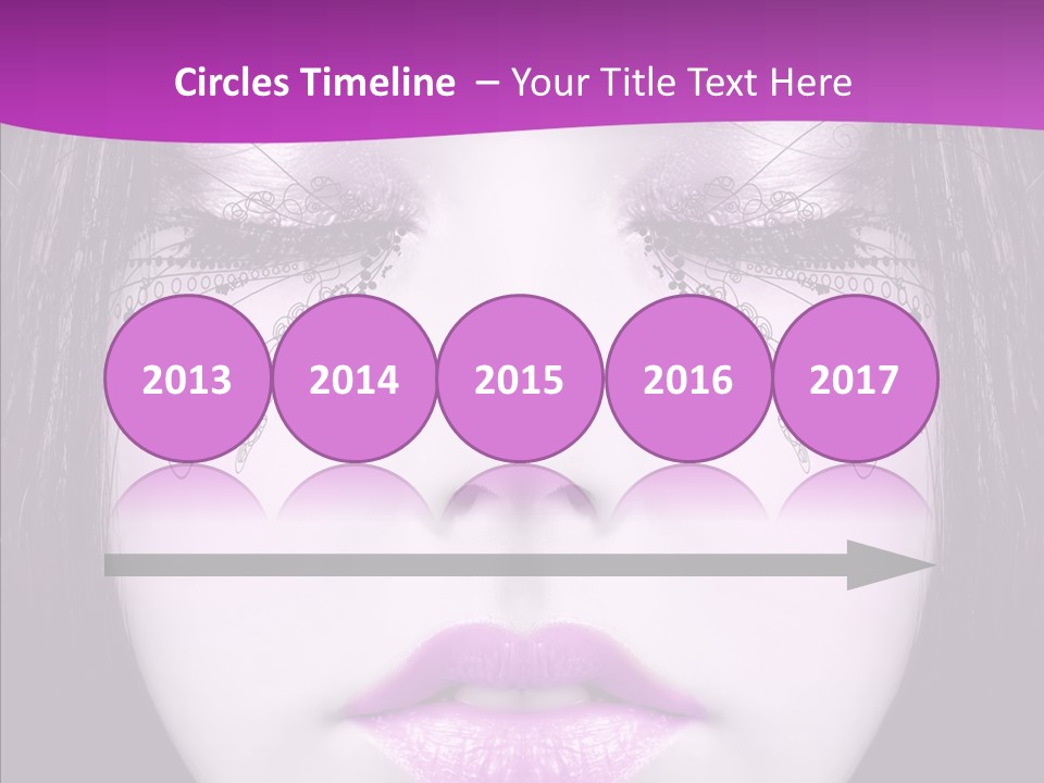 Face Glance Pink PowerPoint Template