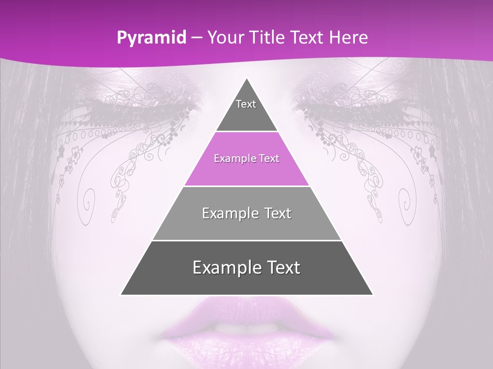 Face Glance Pink PowerPoint Template