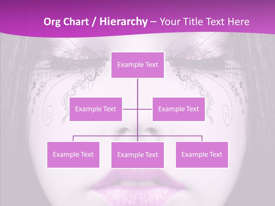 Face Glance Pink PowerPoint Template