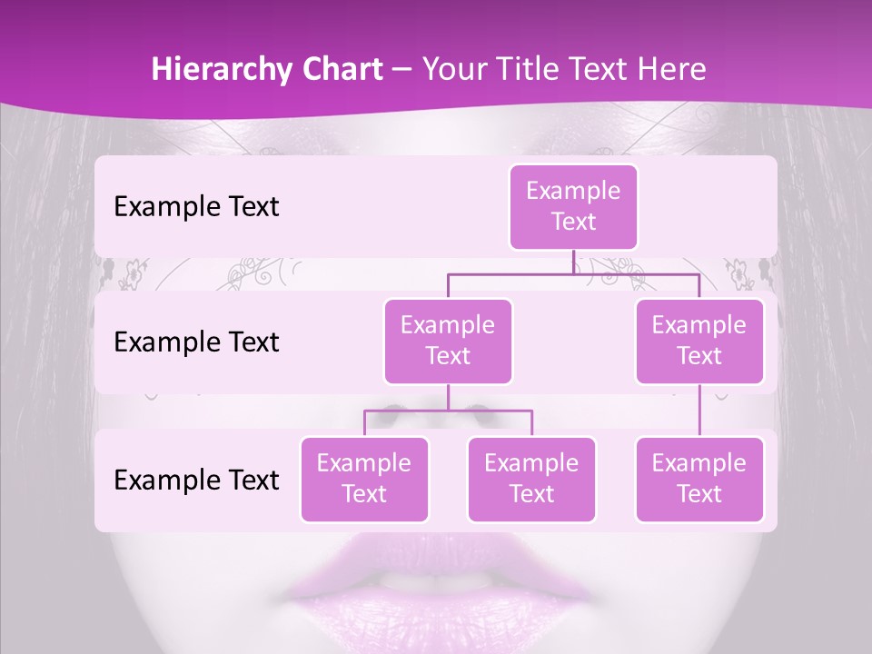 Face Glance Pink PowerPoint Template