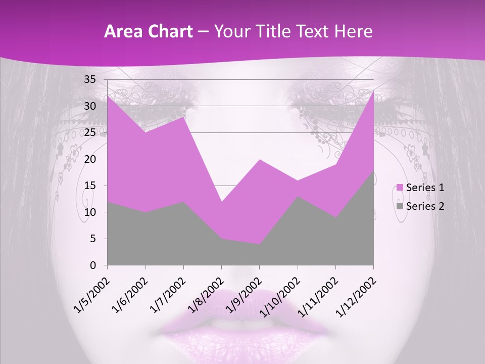 Face Glance Pink PowerPoint Template