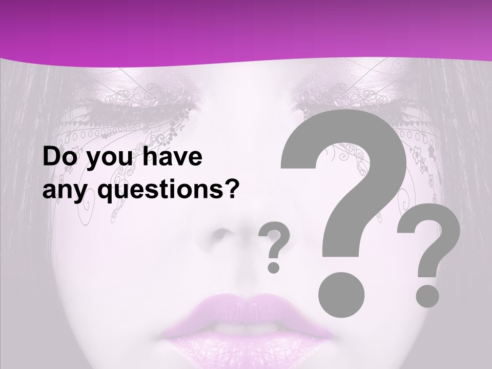 Face Glance Pink PowerPoint Template