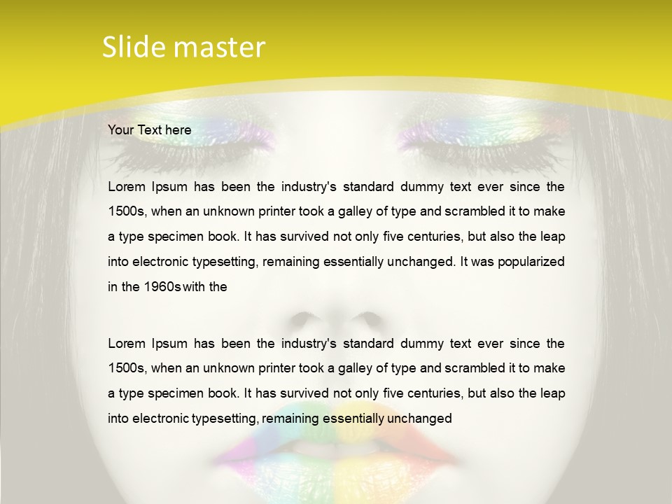 Eyes Skin Nature PowerPoint Template