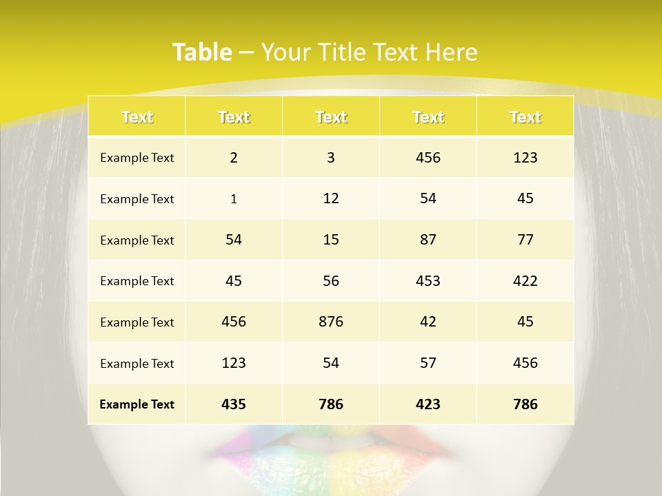 Eyes Skin Nature PowerPoint Template