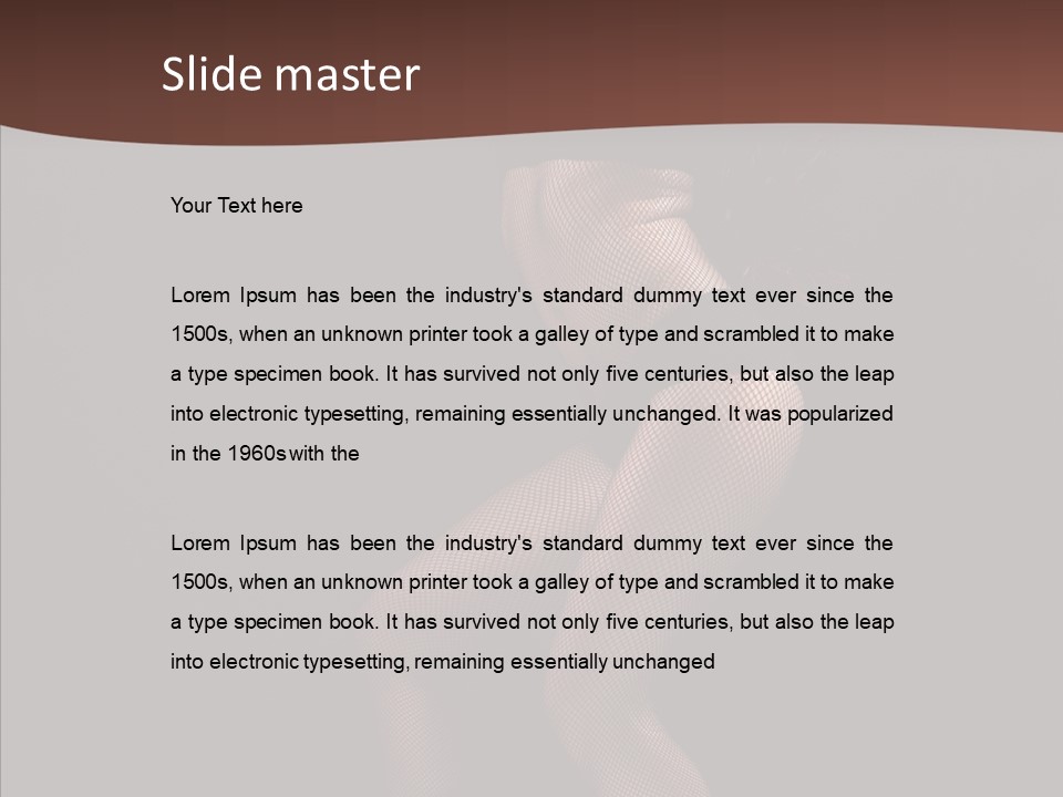 Party Female Desire PowerPoint Template