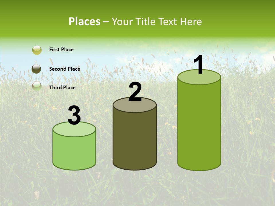 Land Blue Green PowerPoint Template