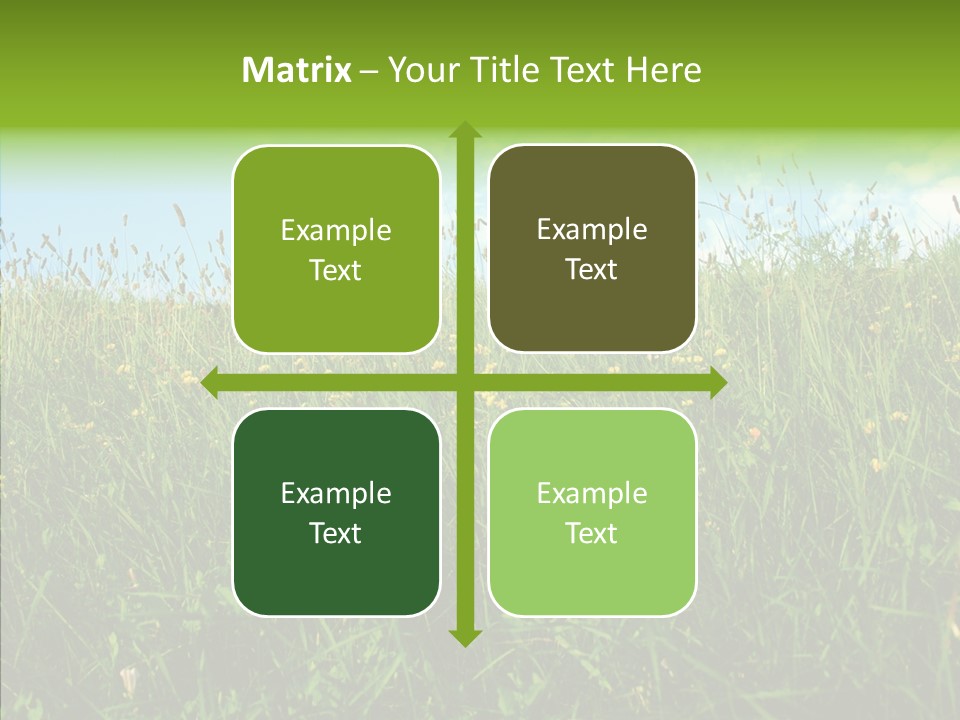 Land Blue Green PowerPoint Template