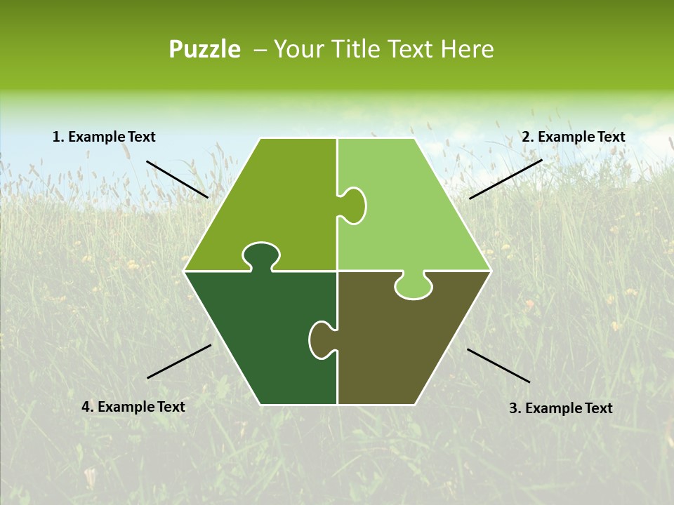 Land Blue Green PowerPoint Template