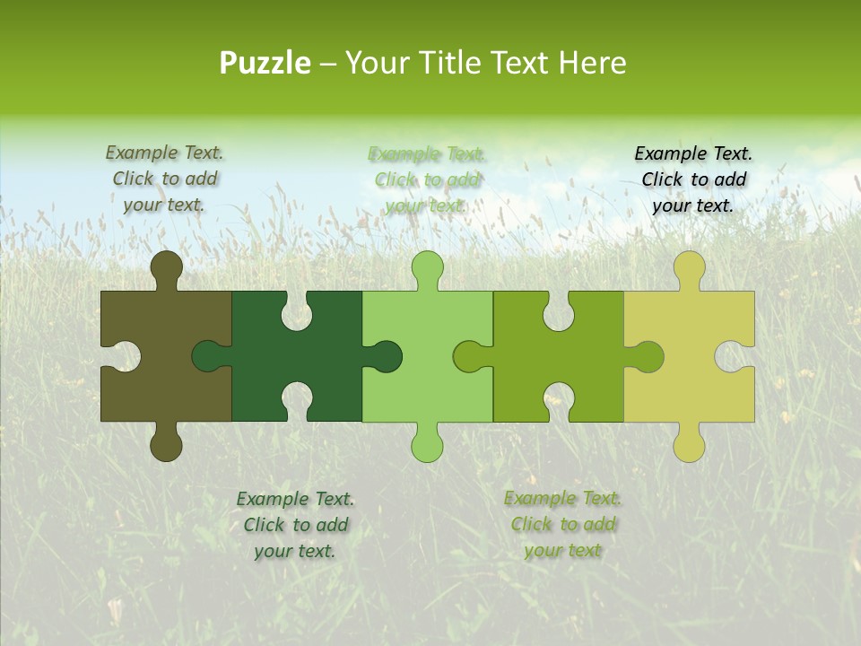 Land Blue Green PowerPoint Template