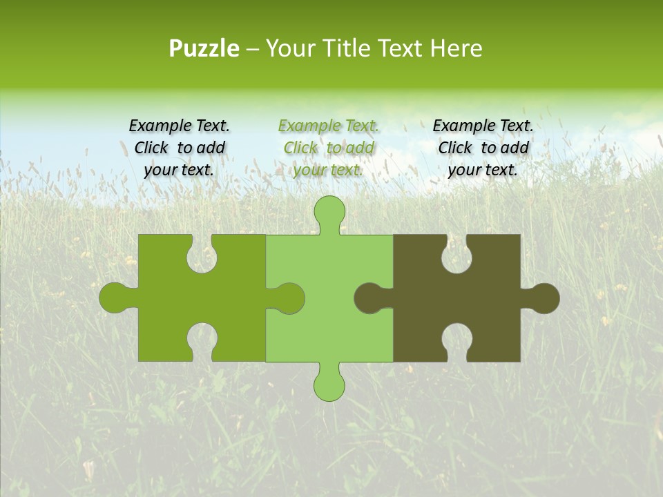 Land Blue Green PowerPoint Template