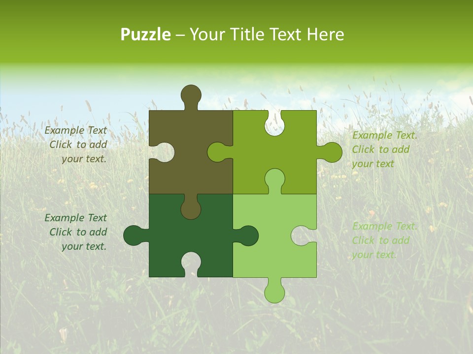Land Blue Green PowerPoint Template