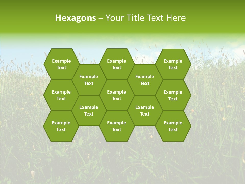 Land Blue Green PowerPoint Template