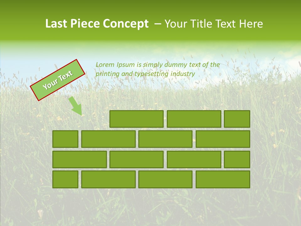Land Blue Green PowerPoint Template