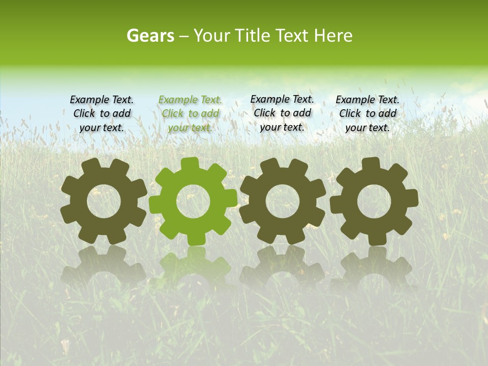 Land Blue Green PowerPoint Template