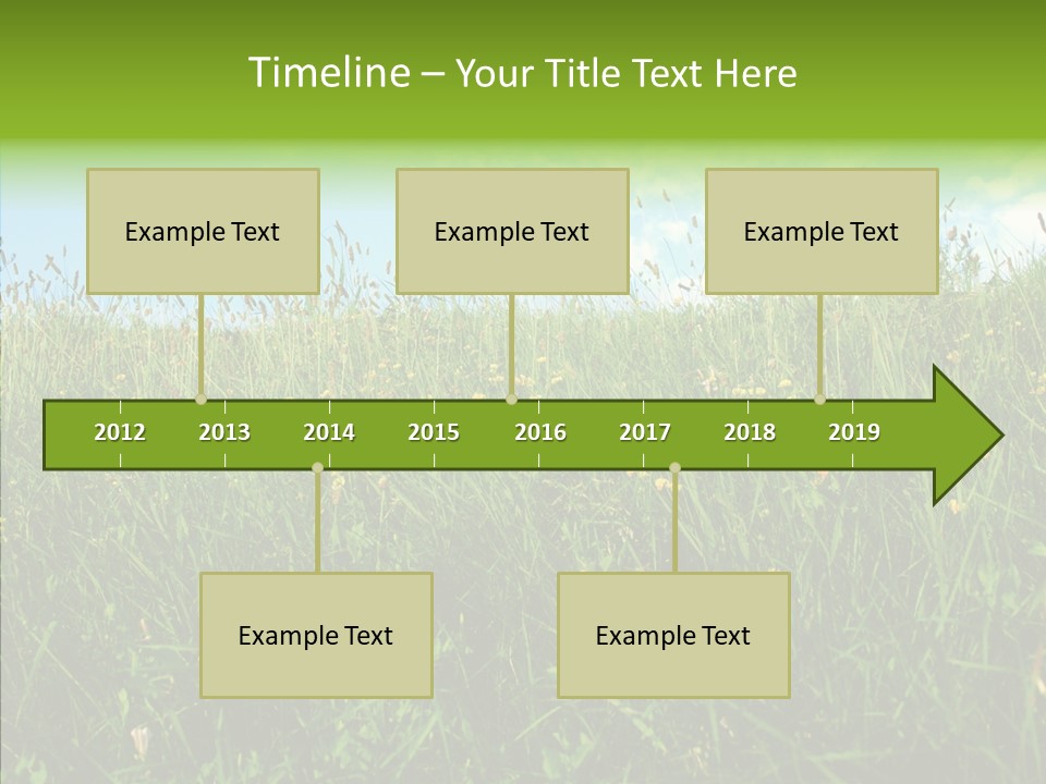 Land Blue Green PowerPoint Template