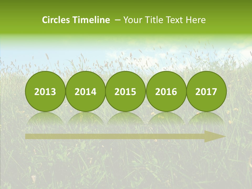 Land Blue Green PowerPoint Template