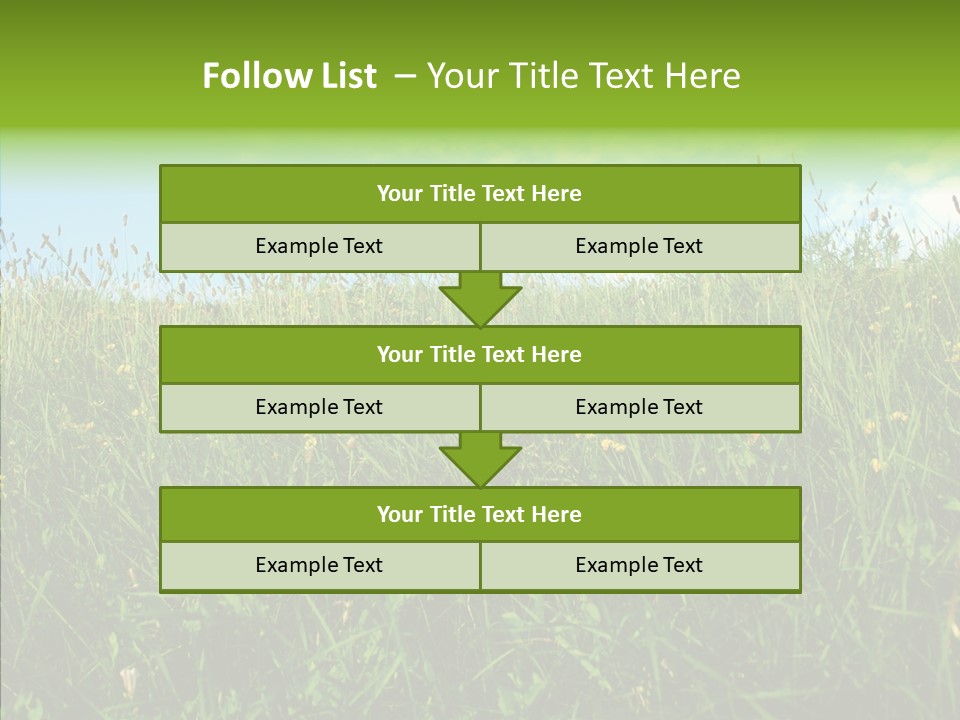 Land Blue Green PowerPoint Template