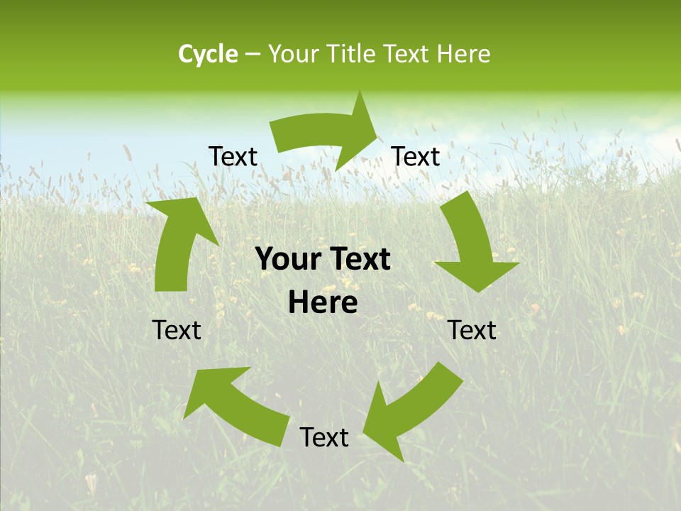 Land Blue Green PowerPoint Template