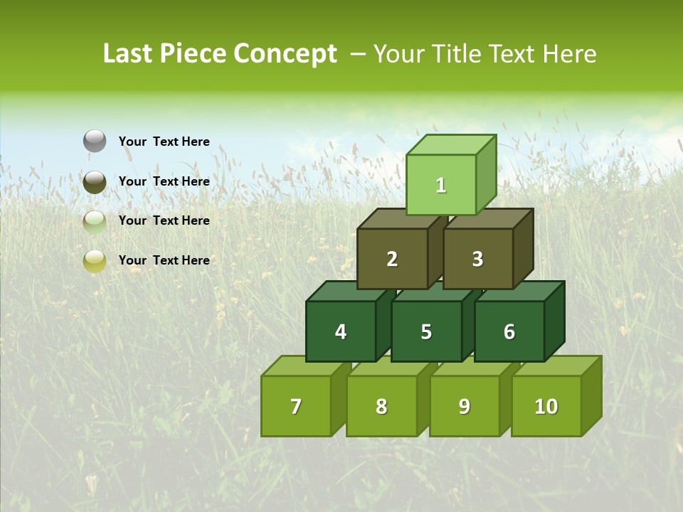 Land Blue Green PowerPoint Template