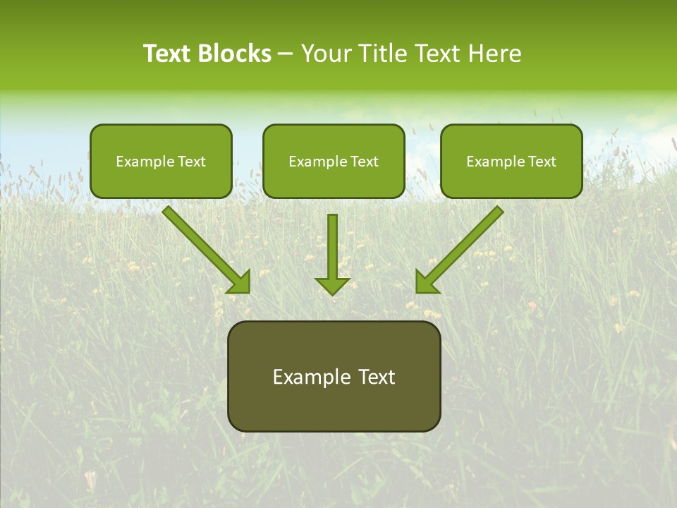 Land Blue Green PowerPoint Template