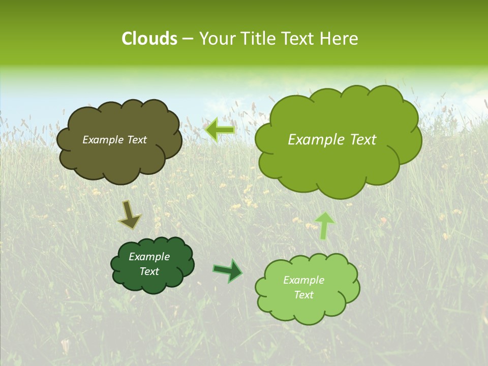 Land Blue Green PowerPoint Template