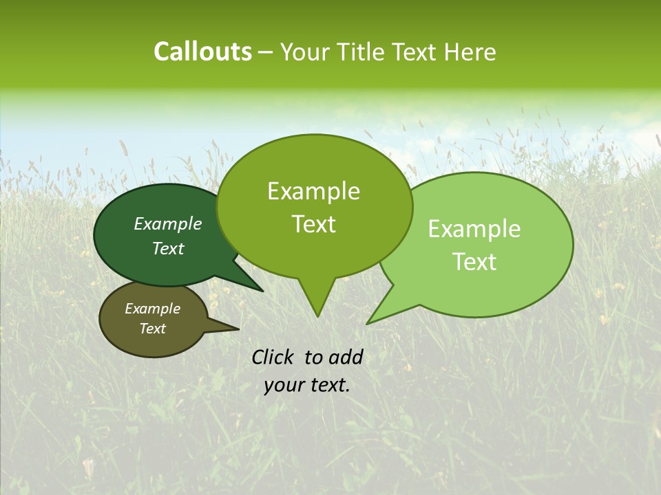 Land Blue Green PowerPoint Template