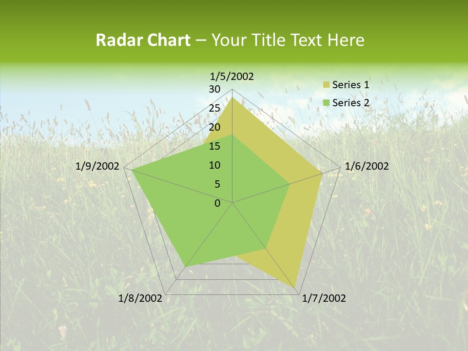 Land Blue Green PowerPoint Template