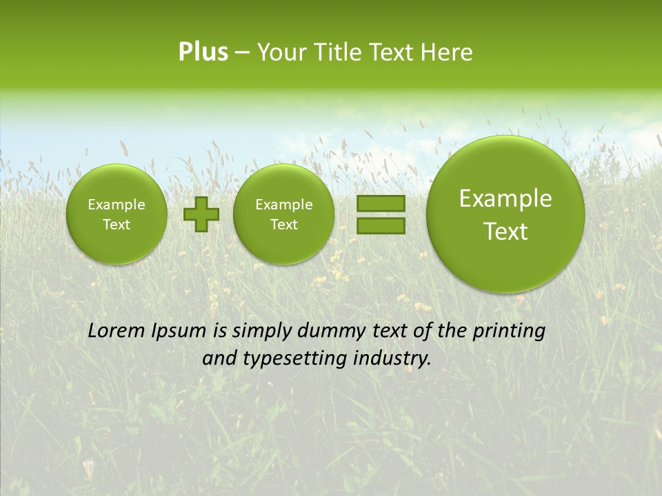 Land Blue Green PowerPoint Template
