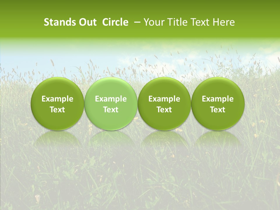 Land Blue Green PowerPoint Template