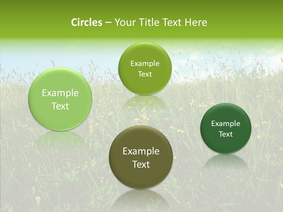 Land Blue Green PowerPoint Template