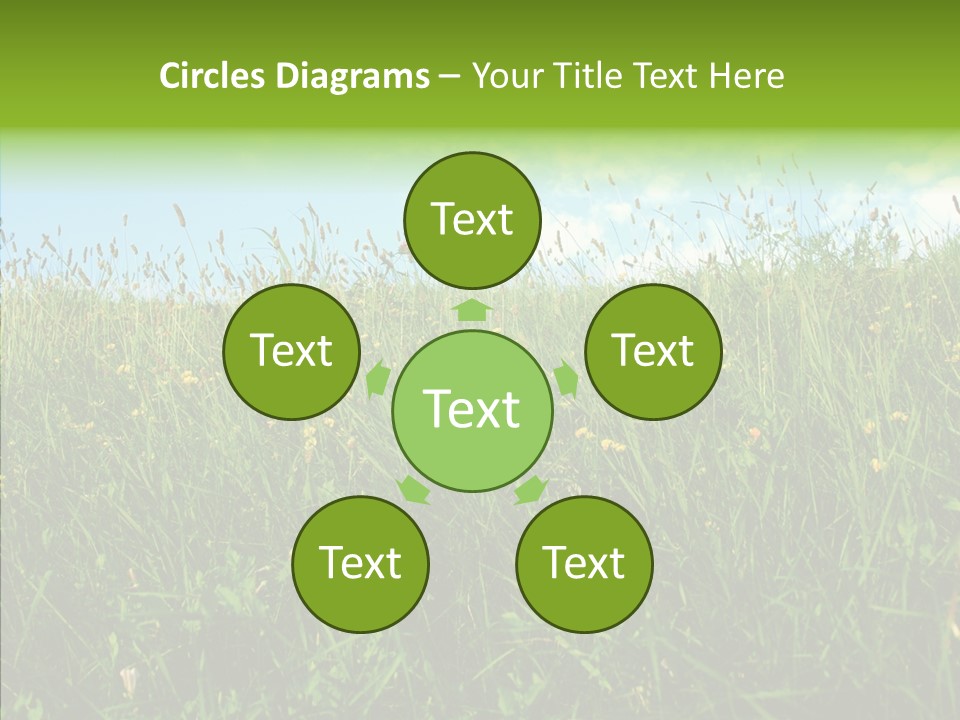 Land Blue Green PowerPoint Template