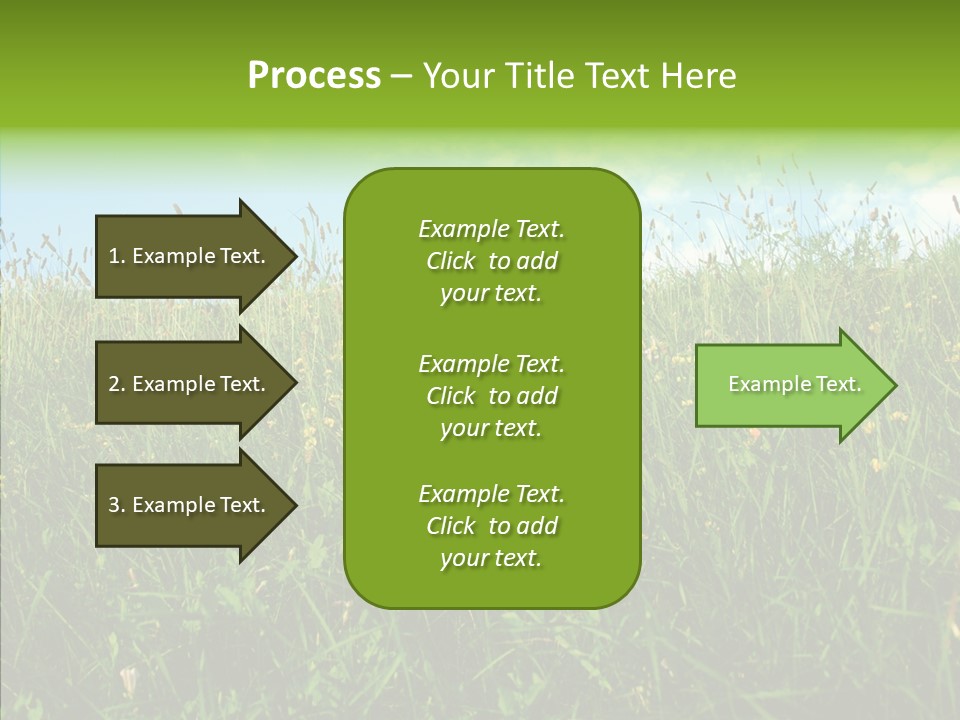 Land Blue Green PowerPoint Template