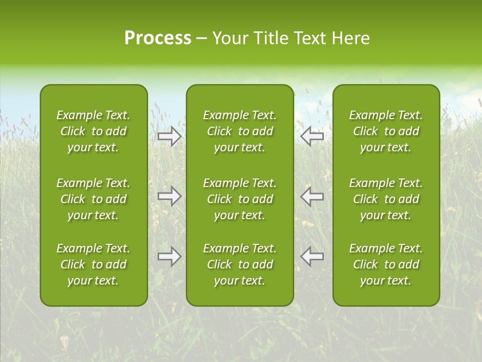 Land Blue Green PowerPoint Template