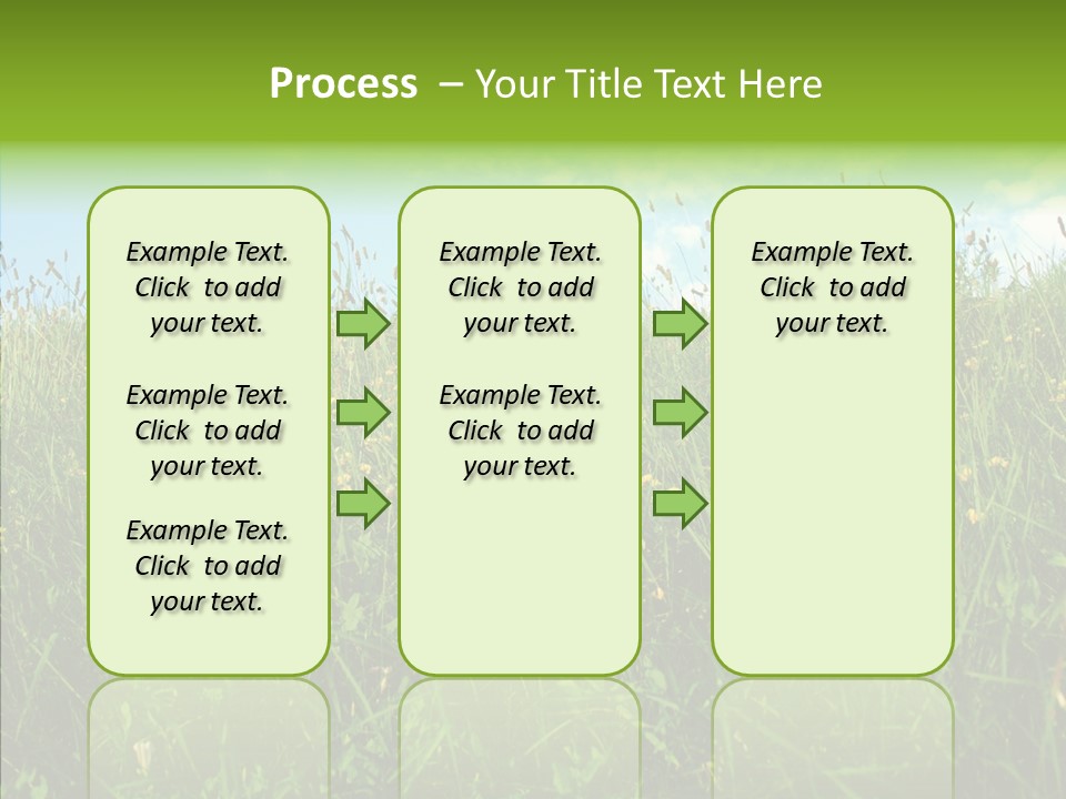 Land Blue Green PowerPoint Template