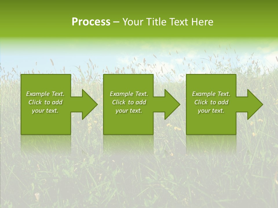 Land Blue Green PowerPoint Template
