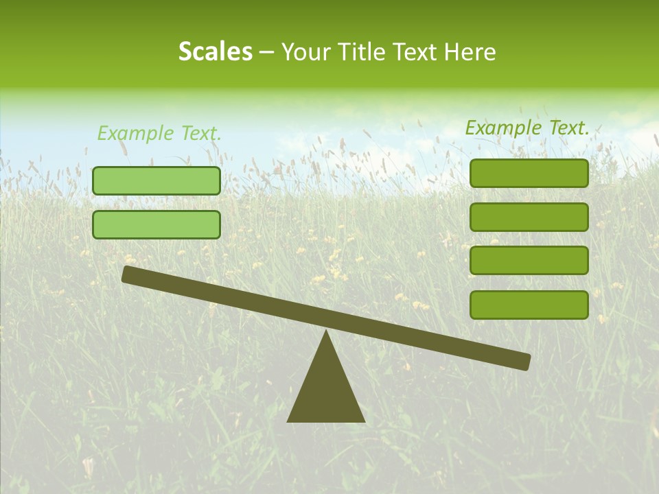 Land Blue Green PowerPoint Template