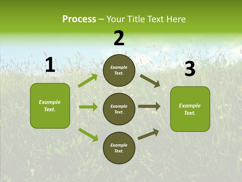 Land Blue Green PowerPoint Template