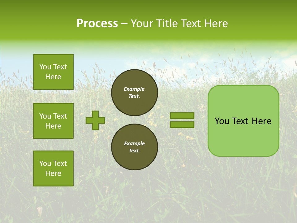 Land Blue Green PowerPoint Template