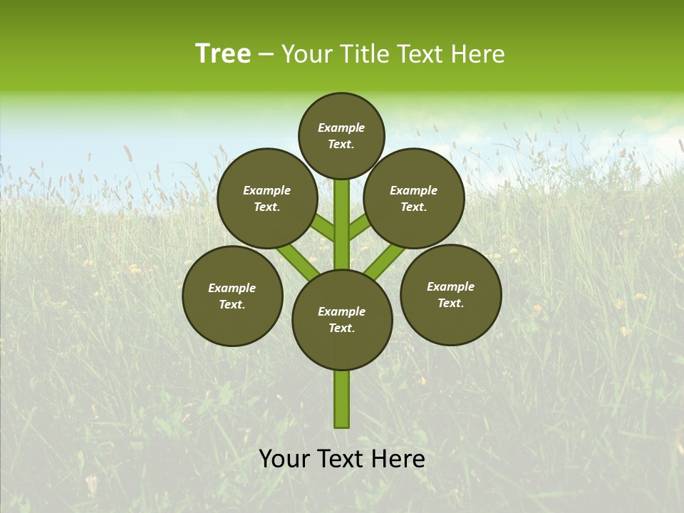 Land Blue Green PowerPoint Template