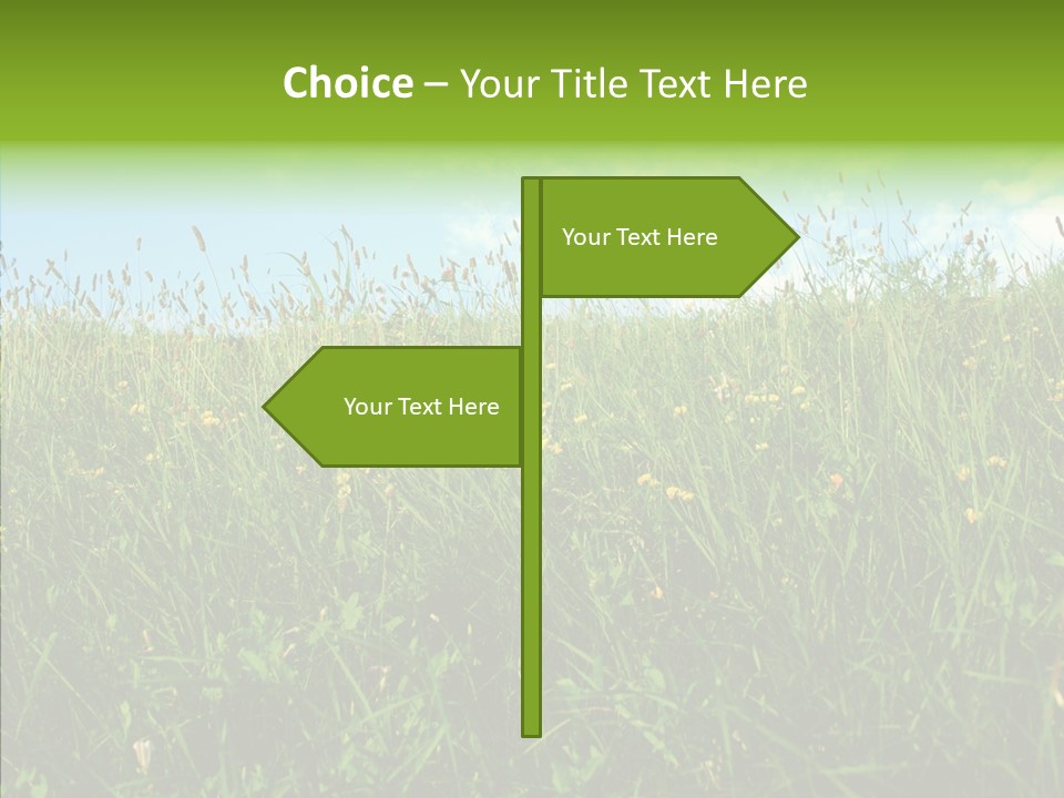 Land Blue Green PowerPoint Template