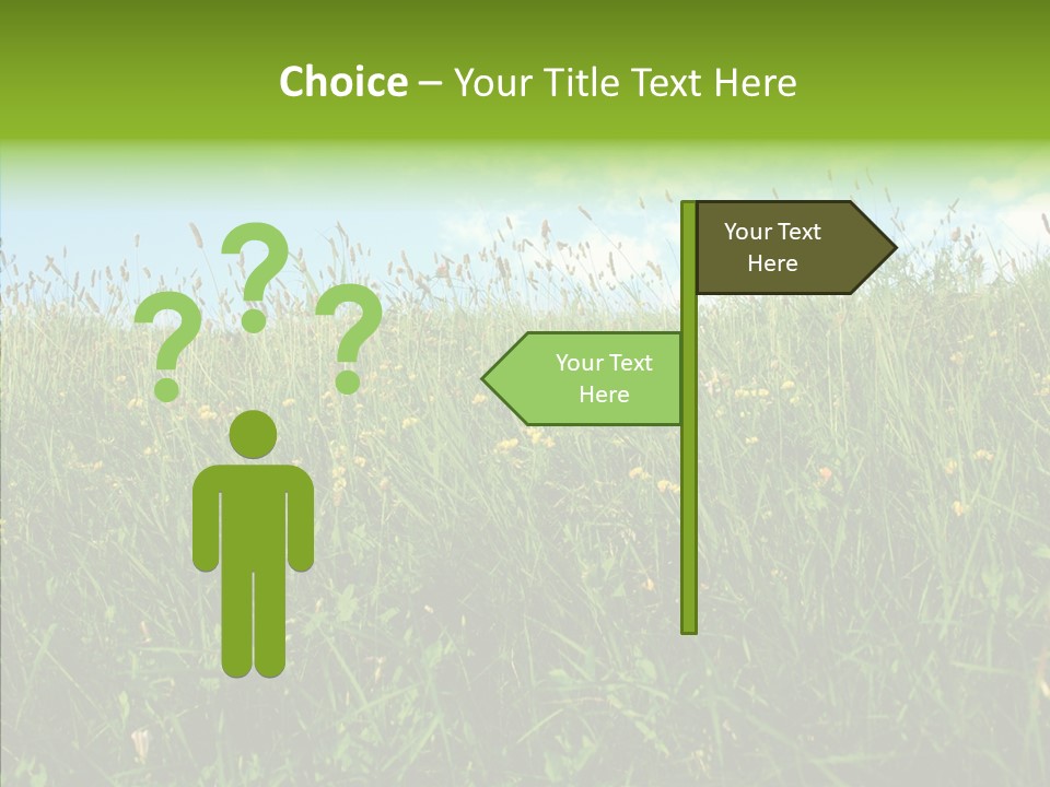 Land Blue Green PowerPoint Template