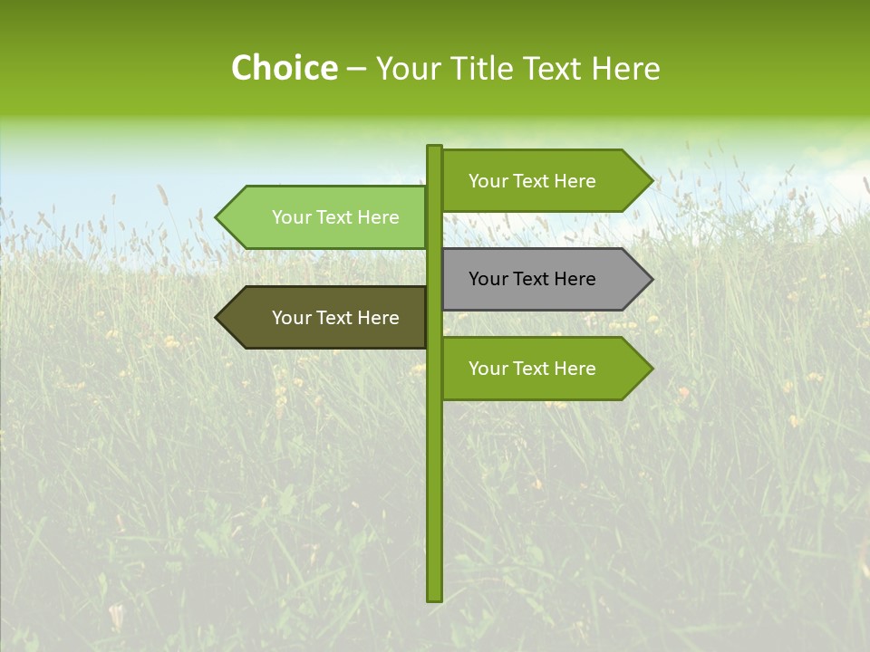 Land Blue Green PowerPoint Template