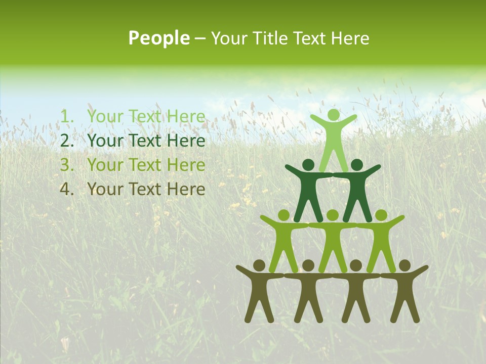 Land Blue Green PowerPoint Template
