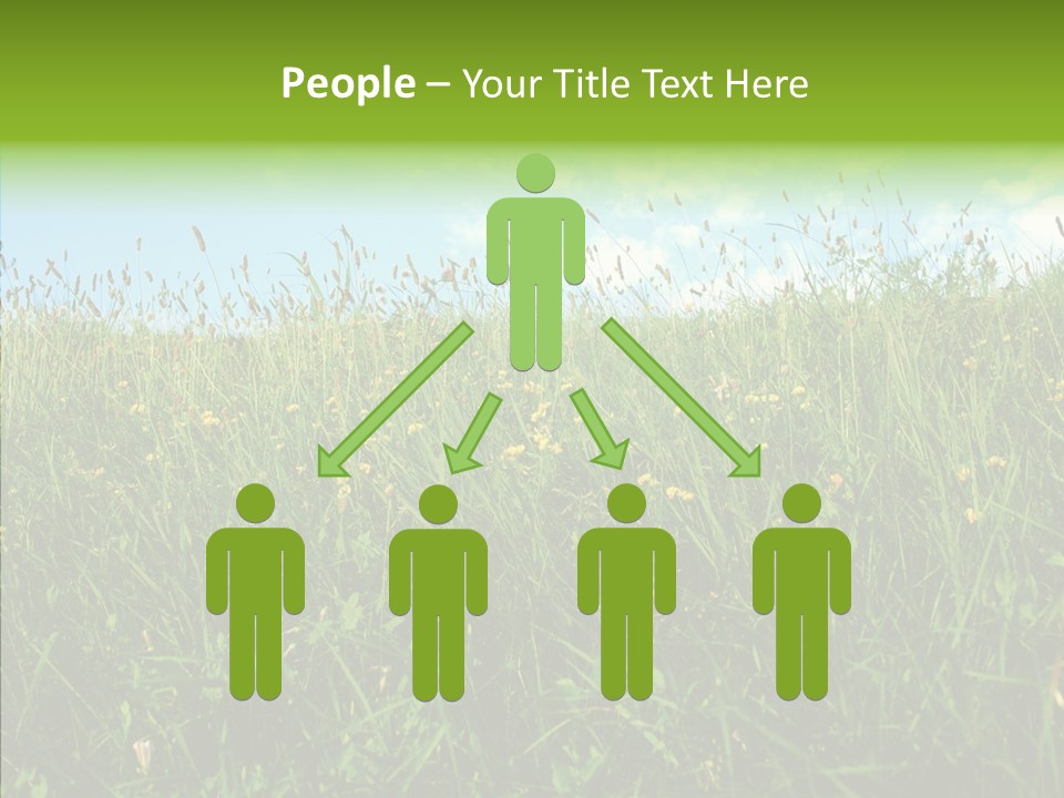 Land Blue Green PowerPoint Template