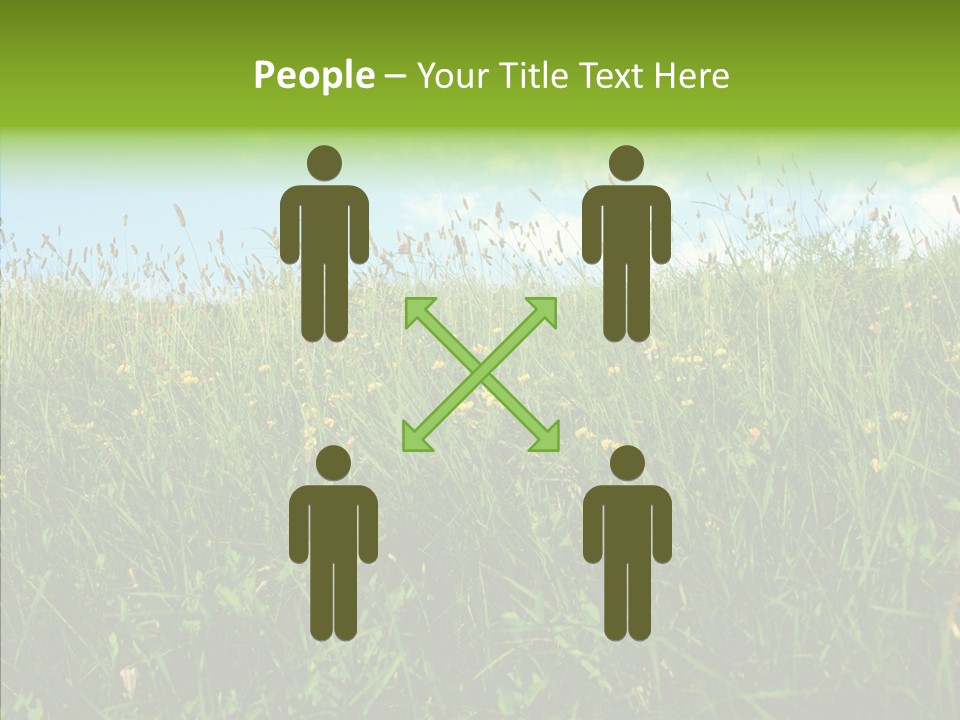 Land Blue Green PowerPoint Template