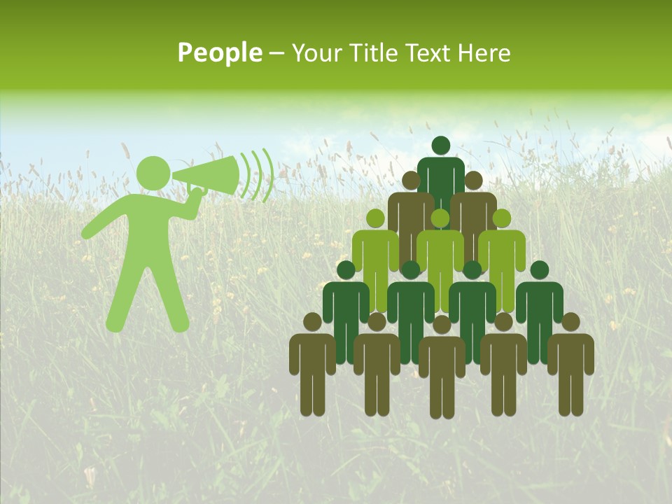 Land Blue Green PowerPoint Template